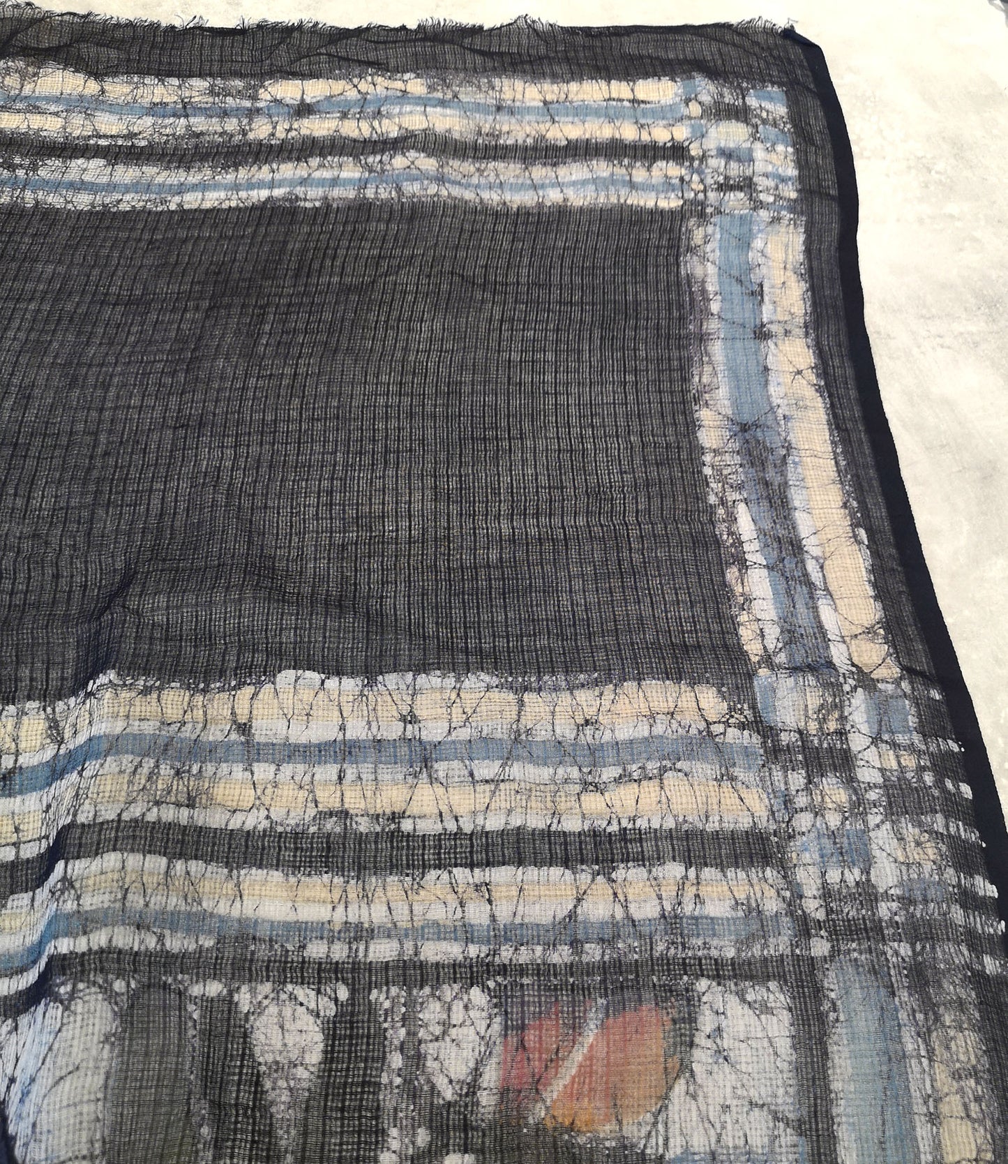 5.5m Cotton Batik with dragonfly pattern