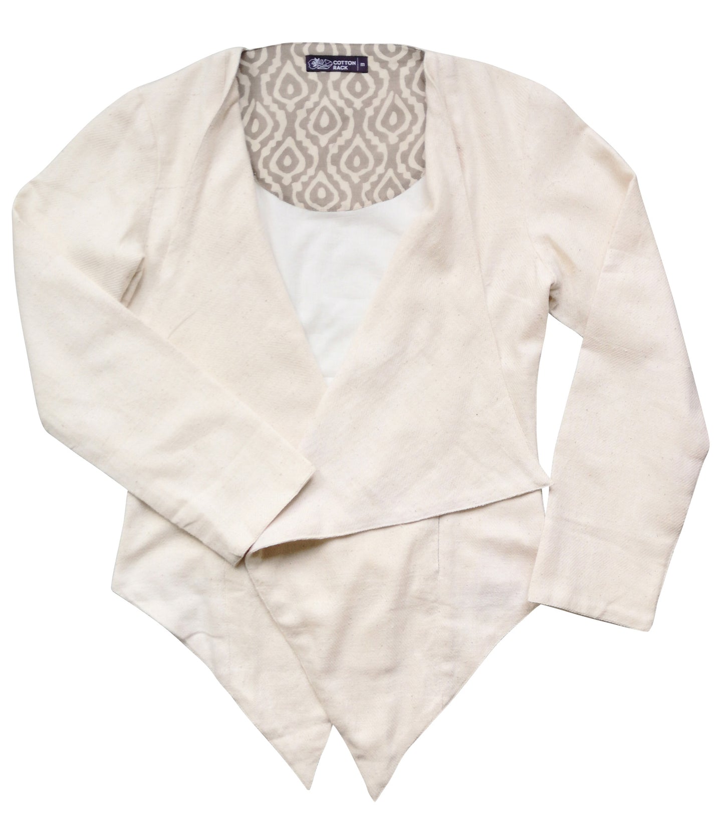 Ivory white cotton jacket