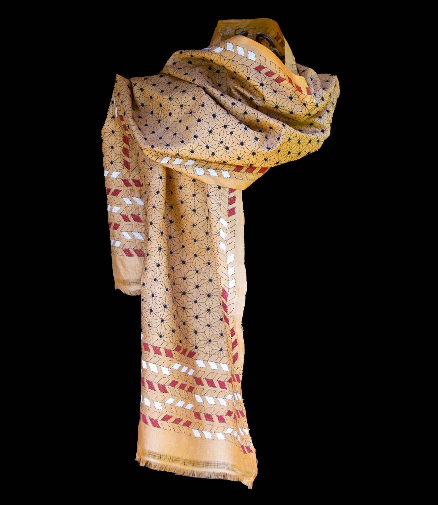 Nakshi Kantha shawl Lilac Delight