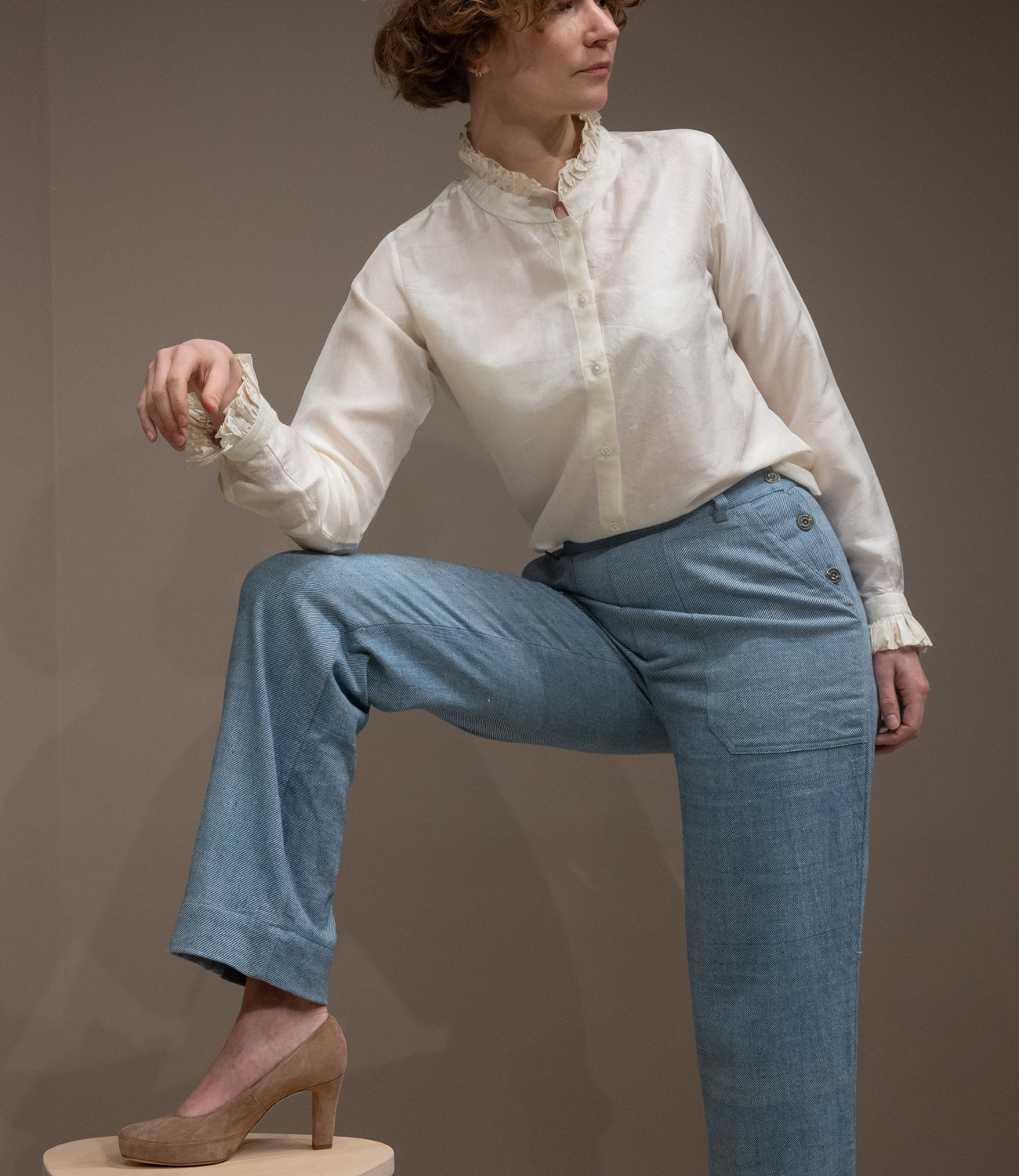 Denim pants light blue