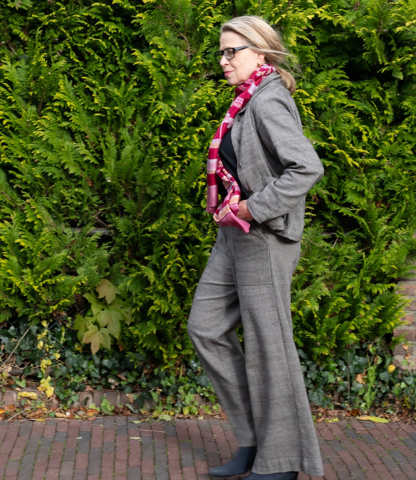 Dark gray denim cotton jacket