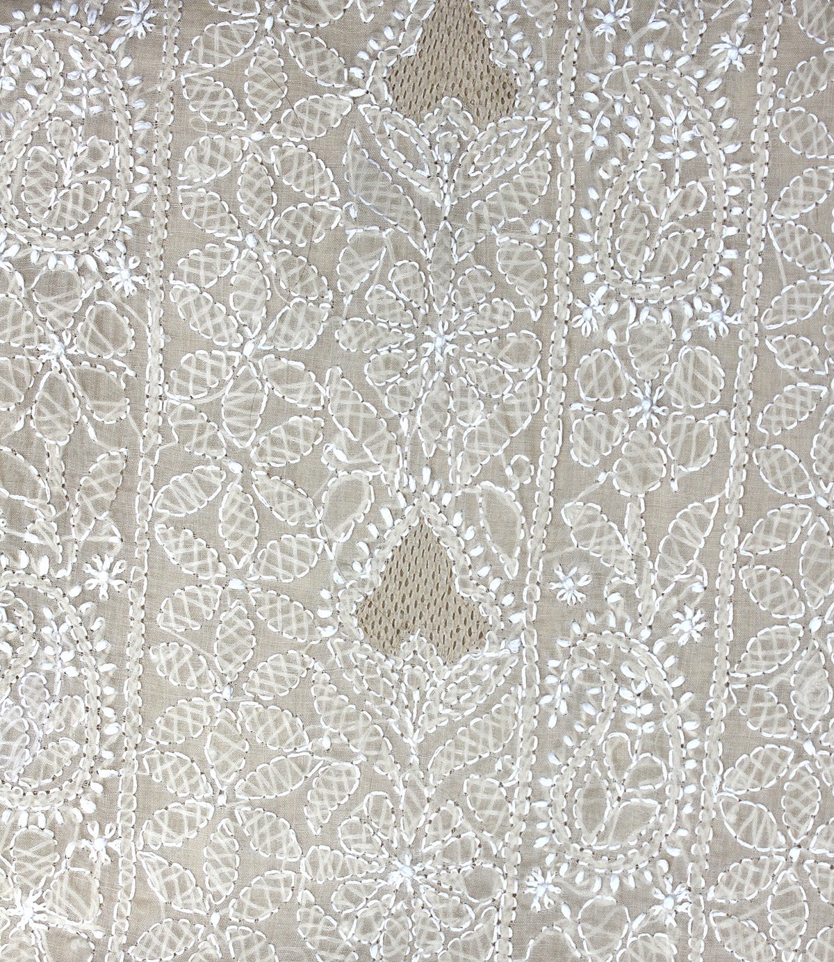 5.5m Chikankari embroidery on cotton