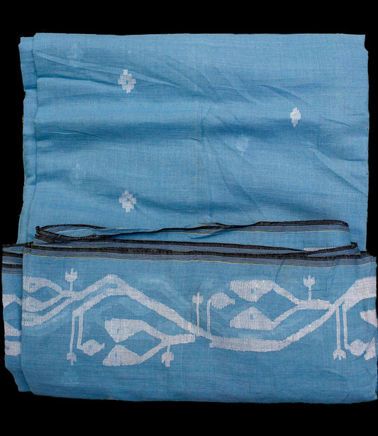 5.5m Chikankari embroidery on cotton