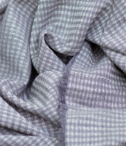 Bio-Baumwolle, Farbe Grau, mit Textur