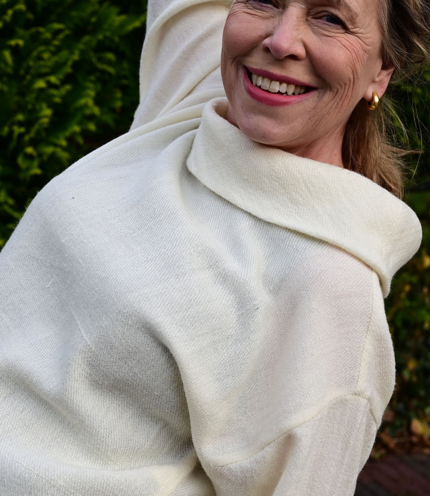 Wool sweater brown striped